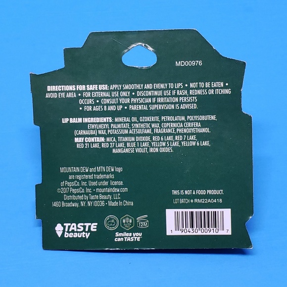 Mountain Dew Lip Balm MTN DEW - Picture 2 of 3